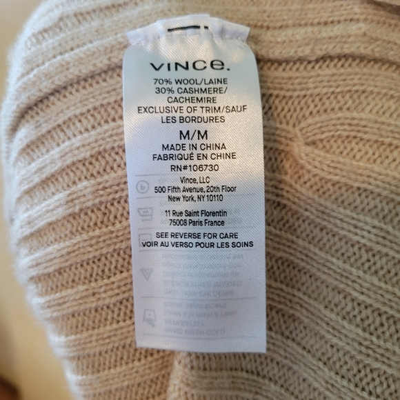 NWT Vince Tan mock neck ribbed sweater - Picture 5 of 5